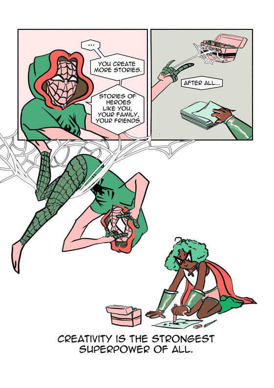 Last page of A Hero Like Me